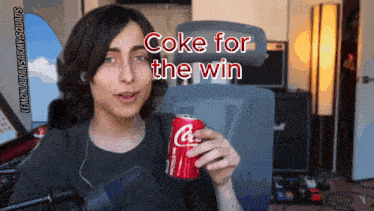 Aidan Gallagher Coke GIF - Aidan Gallagher Coke Coke For The Win GIFs