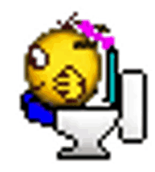 pooping turd toilet bowl smiley face