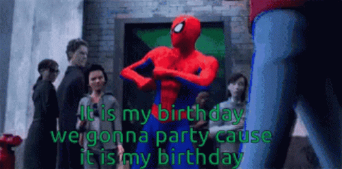 Spider Man Dancing GIF - Spider Man Dancing It Is My Birthday We Gonna  Party - Discover & Share GIFs