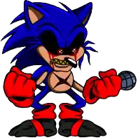 a cartoon drawing of a sonic the hedgehog holding a microphone and a cigarette .