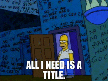 The Simpsons Homer Simpson GIF - The Simpsons Homer Simpson Title GIFs