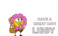 Spongebob Have A Great Day GIF - Spongebob Have A Great Day Petals GIFs