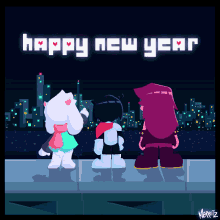 Happy New Year Fireworks GIF - Happy New Year Fireworks Look At Sky GIFs