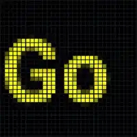the word go is displayed on a black screen