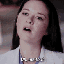 Greys Anatomy April Kepner GIF - Greys Anatomy April Kepner Uh Me Too GIFs