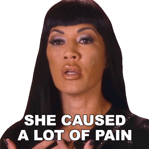 She Caused A Lot Of Pain Vanessa Rider Sticker - She Caused A Lot Of Pain Vanessa Rider Basketball Wives Stickers