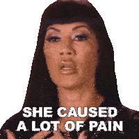 She Caused A Lot Of Pain Vanessa Rider Sticker - She Caused A Lot Of Pain Vanessa Rider Basketball Wives Stickers