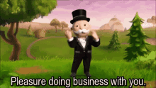 Pleasure Doing Business With You Monopoly Man GIF - Pleasure Doing Business With You Pleasure Doing Business Monopoly Man GIFs