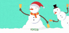 雪人，圣诞节，铃铛，庆祝 GIF - Snowman Christmas Bell GIFs
