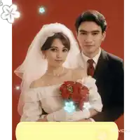 a bride and groom pose for a photo with a yellow box that says vivavideo on it