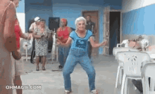 grandma dancing party hard lit