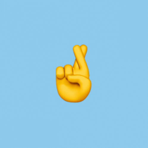 Fingers Crossed Emoticon Animated