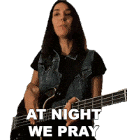 At Night We Pray Nightfall Sticker - At Night We Pray Nightfall Darkness Forever Song Stickers