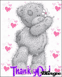 Tatty Teddy Thank You Heart GIF - Tatty Teddy Thank You Heart Sparkle GIFs