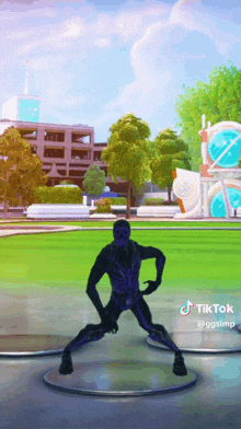 a video of a man in a skeleton costume has tiktok written on the bottom