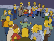 Homero Pelea Simpsons GIF - Homero Pelea Simpsons Fight GIFs