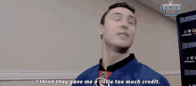 Chris Kreider I Think They Have Me A Little Too Much Credit GIF - Chris Kreider I Think They Have Me A Little Too Much Credit New York Rangers GIFs