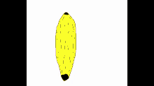 a cartoon drawing of a banana peel with a penis sticking out of it .
