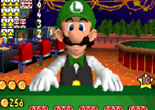 Luigi Casino New Super Mario Bros Ds GIF - Luigi Casino New Super Mario Bros Ds GIFs