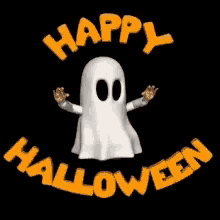 Happy Halloween Ghost GIF - Happy Halloween Ghost Trick Or Treat GIFs