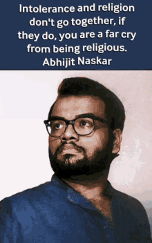 abhijit naskar naskar intolerance religion philosophy of religion