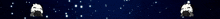 a dark blue background with a few white dots