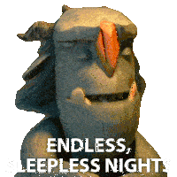 Endless Sleepless Nights Blinky Sticker - Endless Sleepless Nights Blinky Trollhunters Tales Of Arcadia Stickers