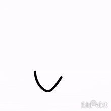 a black and white drawing of a circle on a white surface .