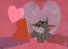 Hearts Love GIF - Hearts Love Tom And Jerry GIFs