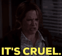 Greys Anatomy April Kepner GIF - Greys Anatomy April Kepner Its Cruel GIFs