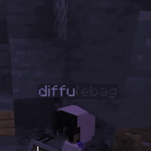 a minecraft character is holding a stack of wood blocks