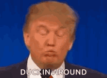 Duckald Trump GIF - Duckald Trump Ducking Around GIFs
