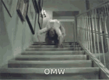 the exorcist spider walk going down the stairs scary