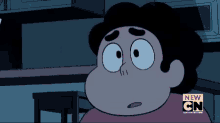 a cartoon character with a new cn logo