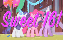 Sweet 16 GIF - My Little Pony Party Sweet16 GIFs
