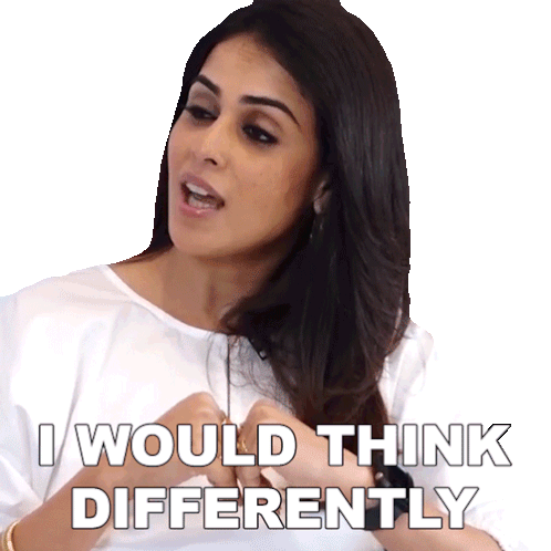 I Would Think Differently Genelia Deshmukh Sticker - I Would Think Differently Genelia Deshmukh Pinkvilla Stickers