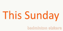 Badminton Sunday GIF - Badminton Sunday GIFs