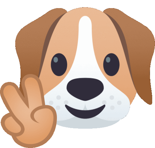 Peace Dog Sticker - Peace Dog Joypixels Stickers