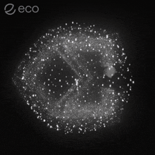 a black background with the word eco in the upper right corner