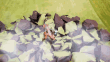a computer generated image of a rocky landscape
