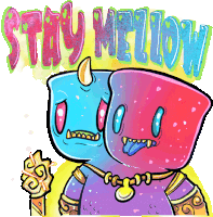 Stay Mellow Chill Sticker - Stay Mellow Chill Relax Stickers