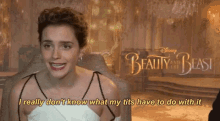 Emma Watson Tits GIF - Emma Watson Tits I Dont Know What My Tits Have To Do With It GIFs