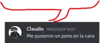 a drawing of a red line with claudio 19/02/2024 19:23