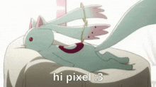 Pixel Hi GIF - Pixel Hi Kyubey GIFs