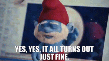 The Smurfs Papa Smurf GIF - The Smurfs Papa Smurf Yes Yes GIFs