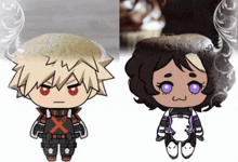 a boy and a girl standing next to each other