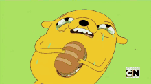 The Same Goes For Eating Your Favorite Foods GIF - Adventure Time Jake The Dog Crying GIFs