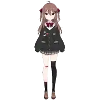 a girl in a school uniform is upside down on her back