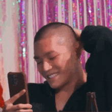 Taeyong Rubbing His Bald Head Smiling Raisingtyongs GIF - Taeyong Rubbing His Bald Head Smiling Raisingtyongs Taeyong GIFs
