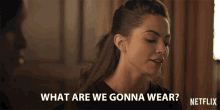 What Are We Gonna Wear Caitlin Carver GIF - What Are We Gonna Wear Caitlin Carver Muffy Tuttle GIFs
